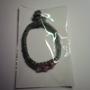 Lorena Espinoza Design Gray and Pink Bracelet
